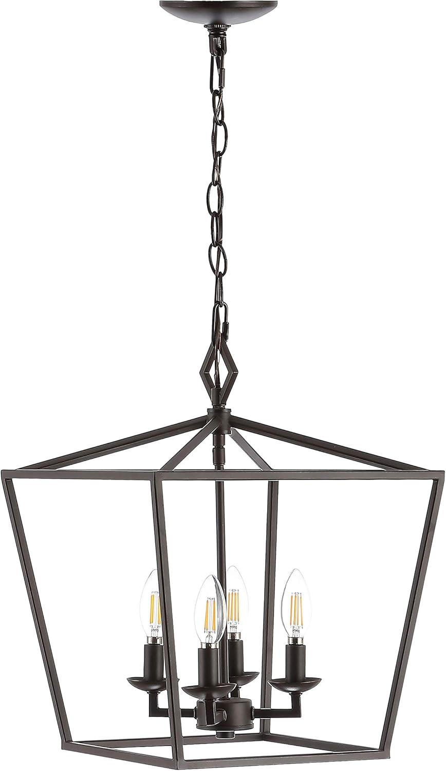 Rosalen 94" Black Bronze LED 4-Light Pendant