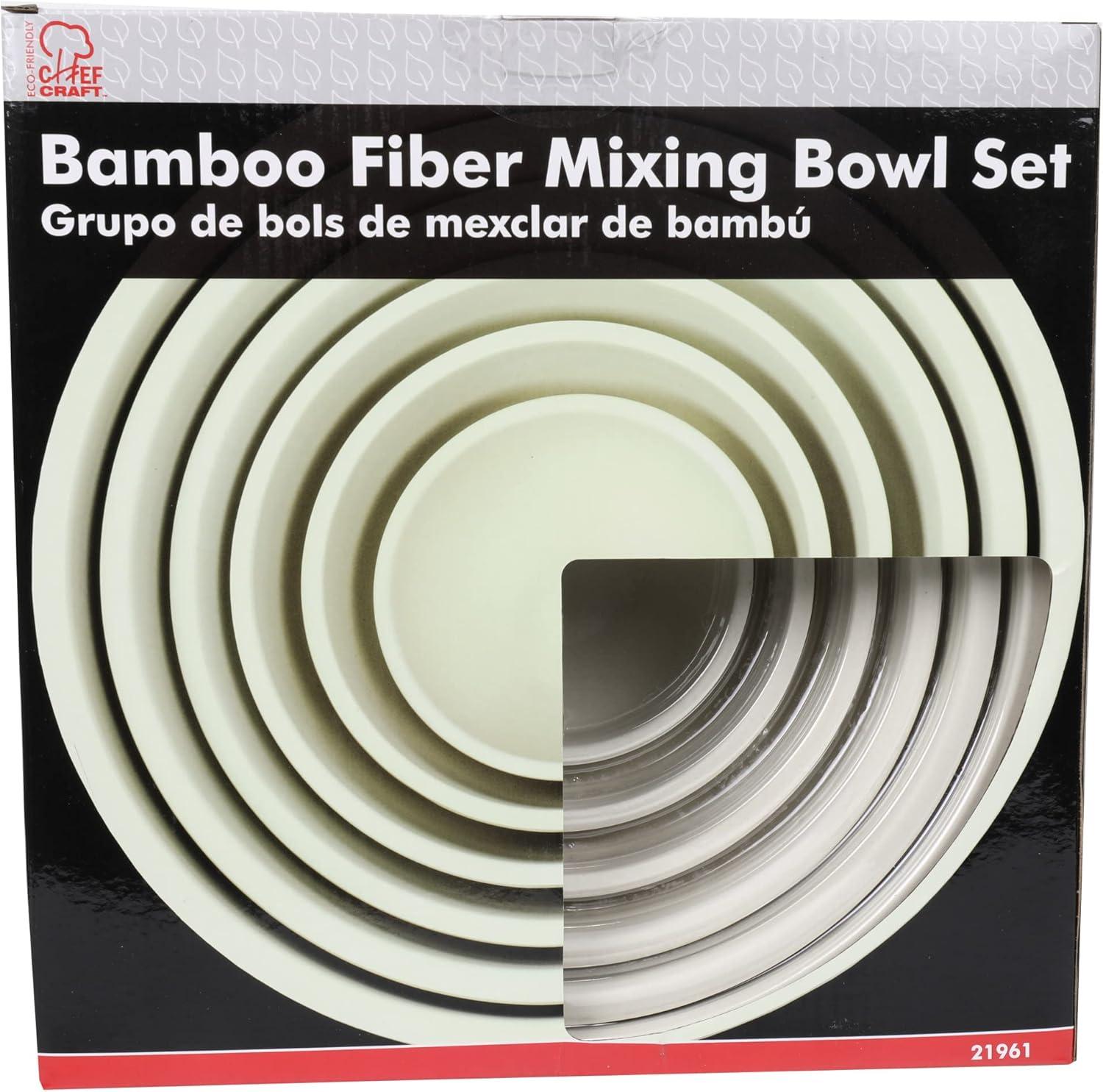 Bamboo Nested Mixing Bowl Set