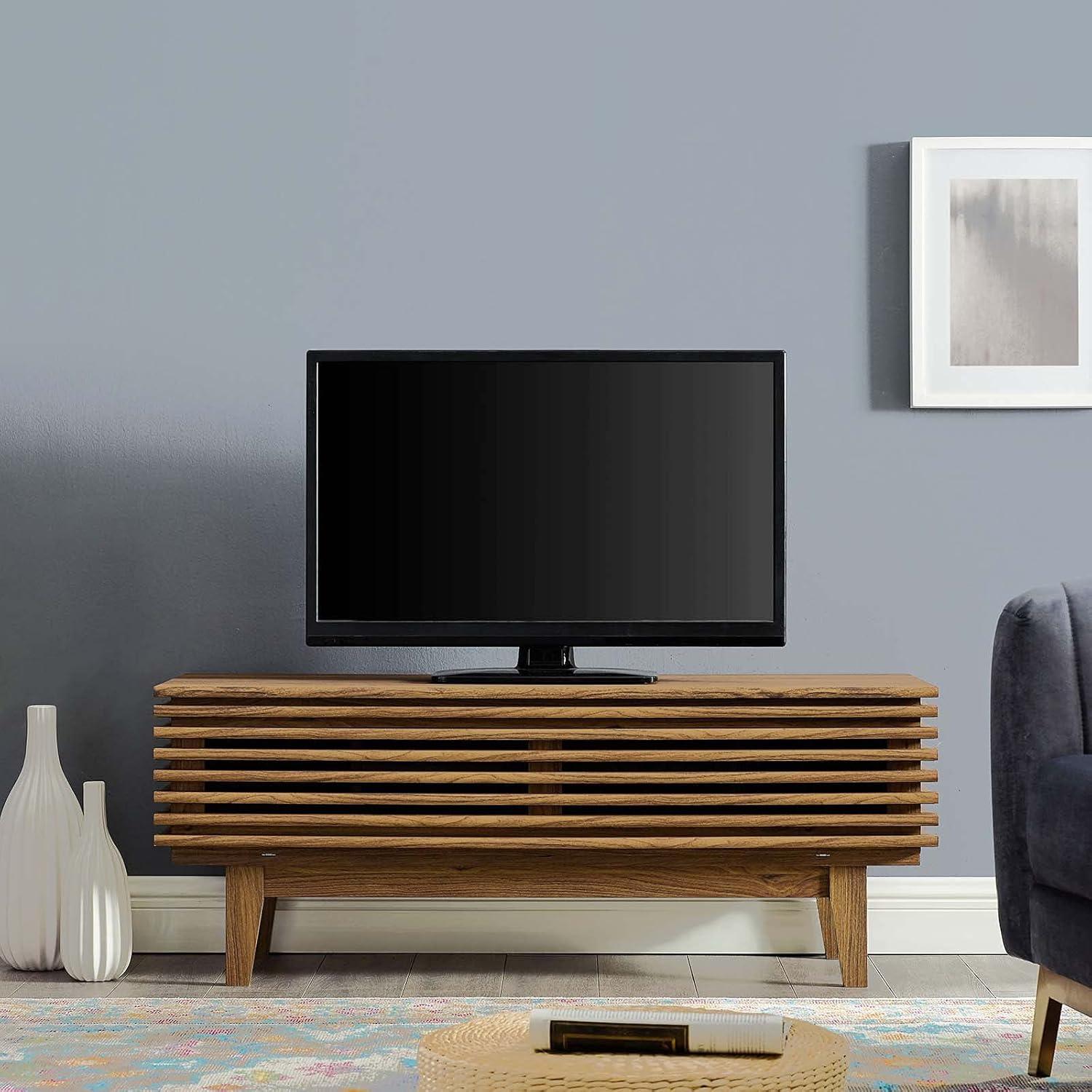 Modway Render 46" Modern Wood TV Stand for TVs up to 50" in Walnut