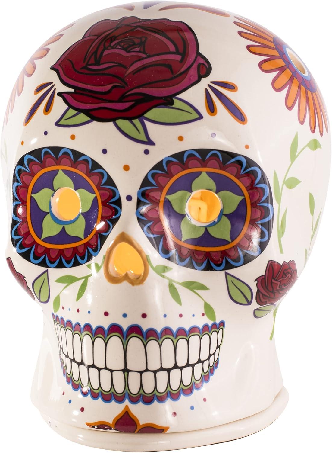 Day of the Dead Skull Ceramic Wax Warmer