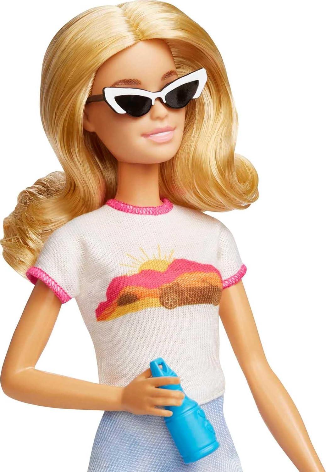 Barbie Doll and Accessories Travel Set with Puppy