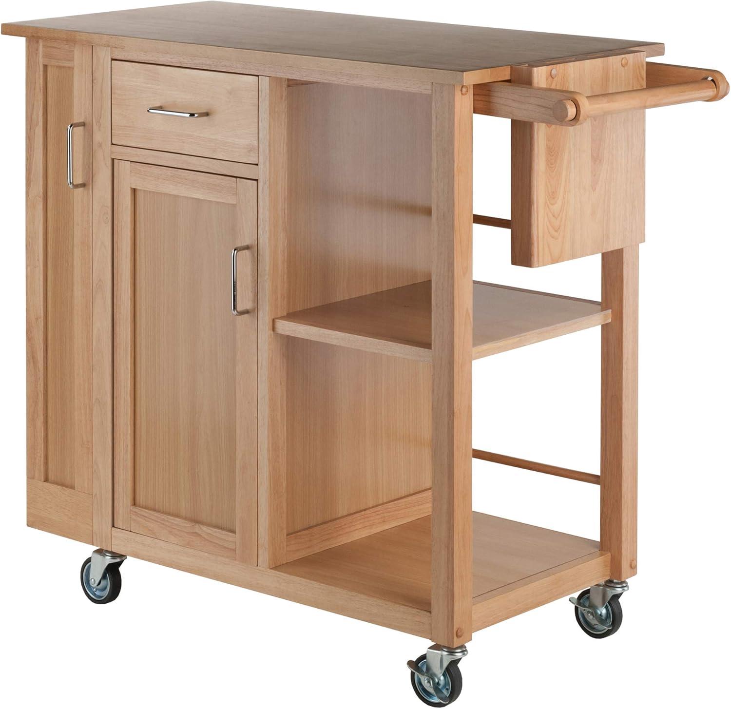 Skyline Decor Douglas 35.63'' H x 42.52'' W Utility Cart with Wheels