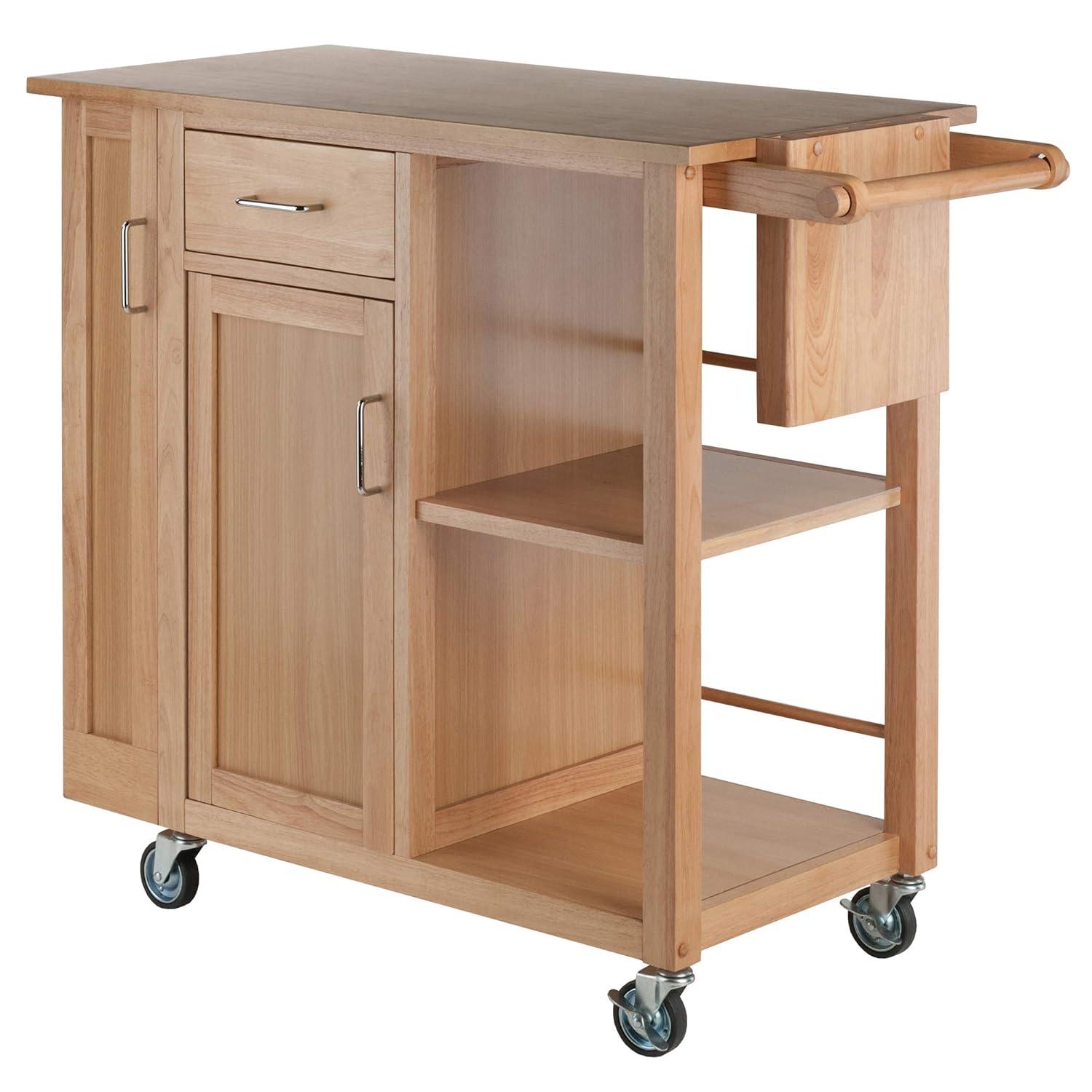 Skyline Decor Douglas 35.63'' H x 42.52'' W Utility Cart with Wheels