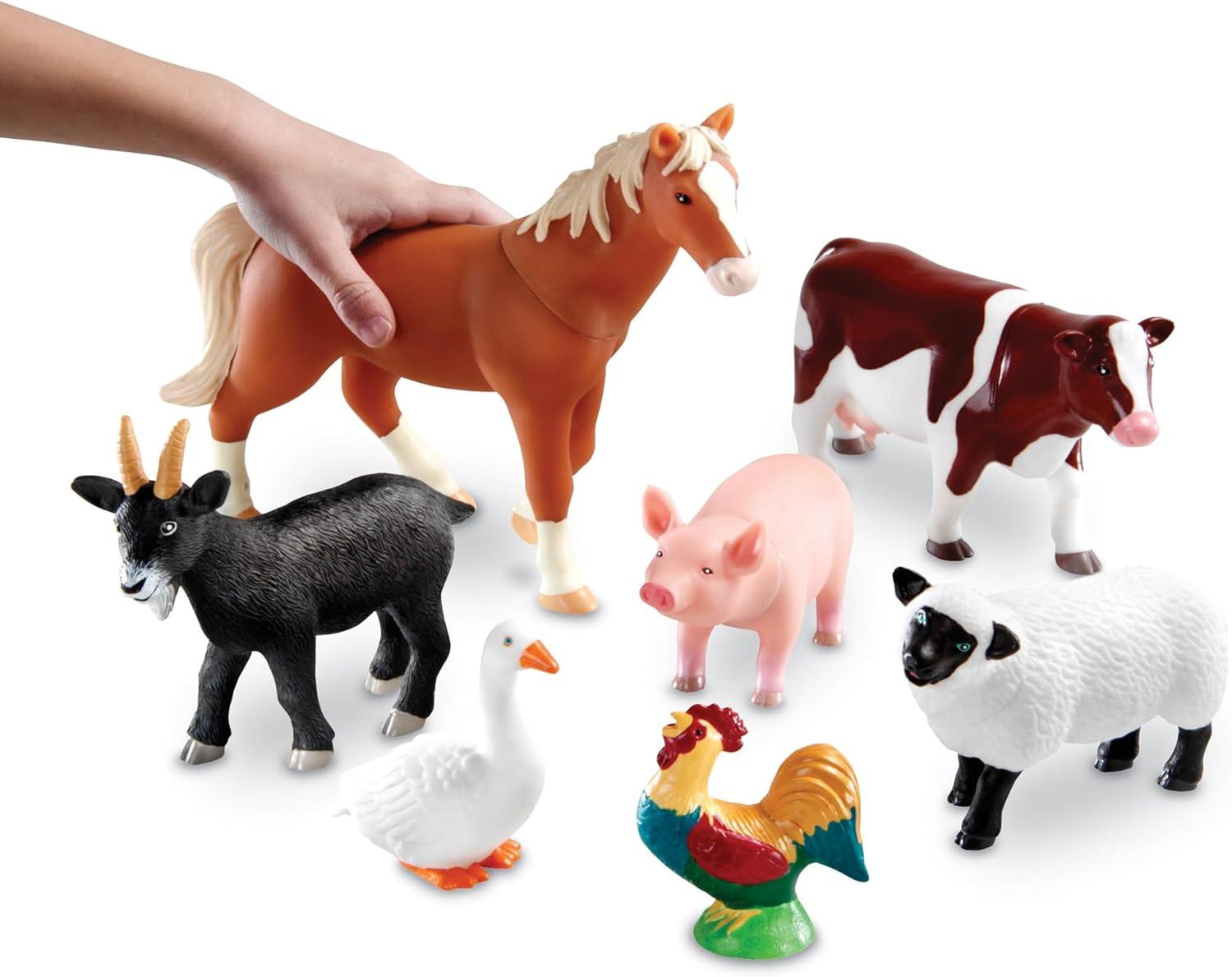 Learning Resources Learning Resources Jumbo Farm Animals, Set Of 7