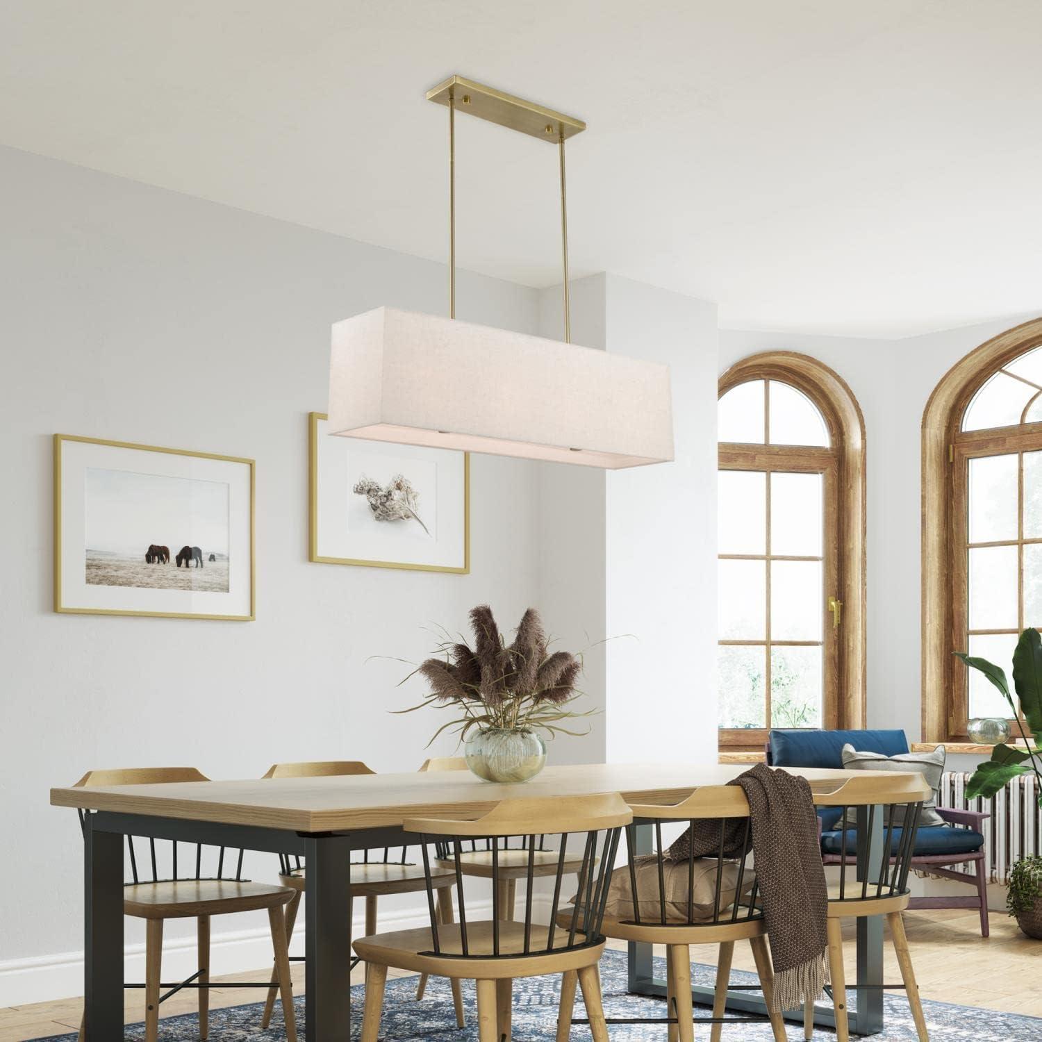 Livex Lighting Summit 4 - Light Chandelier in  Antique Brass