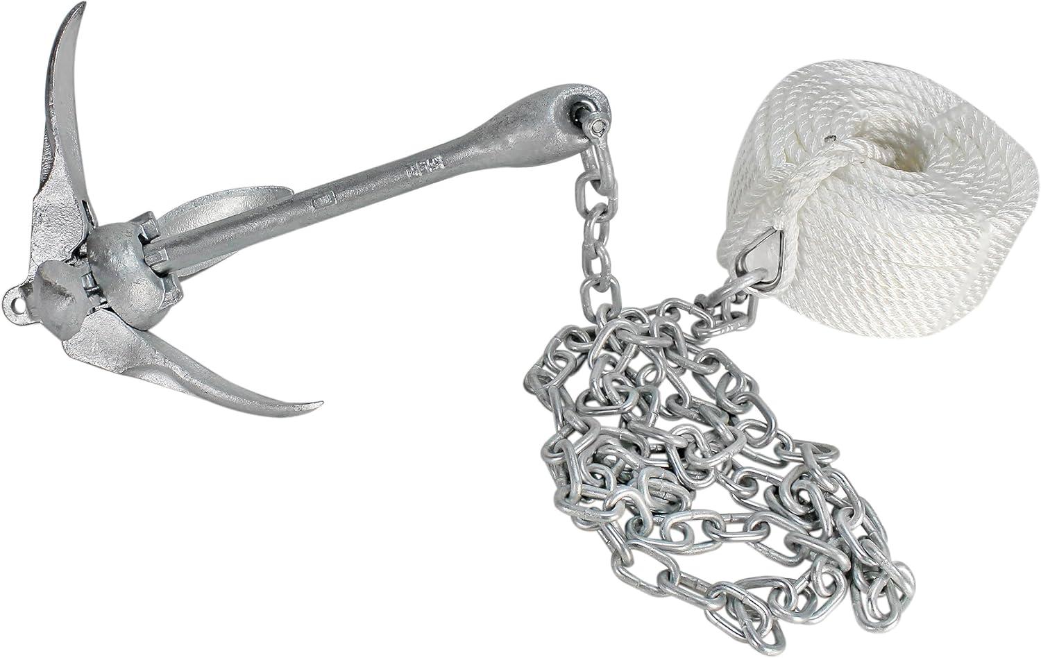 Extreme Max 3006.6705 BoatTector Kit Completo de Anclaje de Grapa para Barcos Pequeños, Botes Tipo Jon, Botes Planos, Botes Inflables, Etc. - 5,5 Libras.