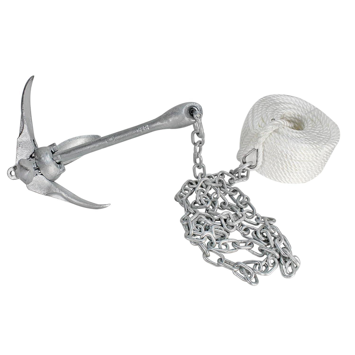 Extreme Max 3006.6705 BoatTector Kit Completo de Anclaje de Grapa para Barcos Pequeños, Botes Tipo Jon, Botes Planos, Botes Inflables, Etc. - 5,5 Libras.