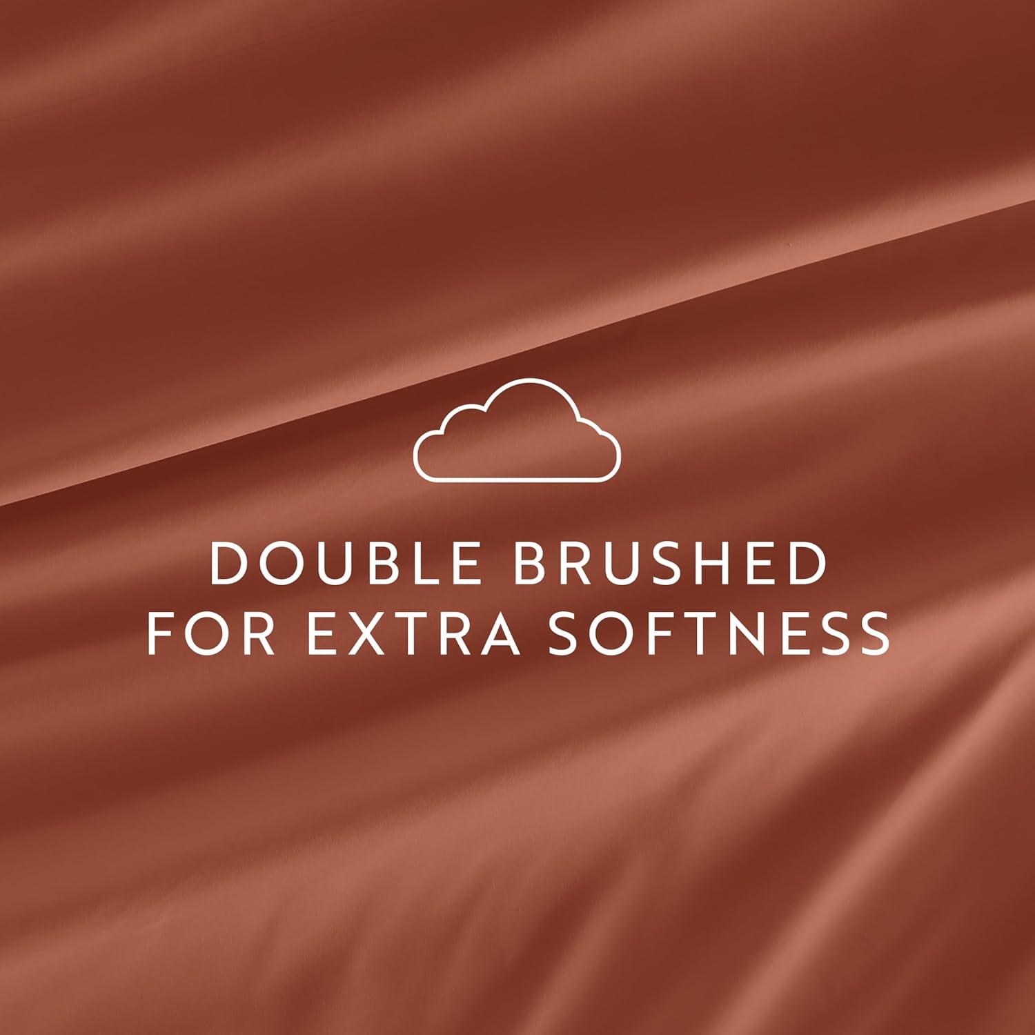 Simply Soft Brushed Microfiber Solid 6 Piece Sheet Set