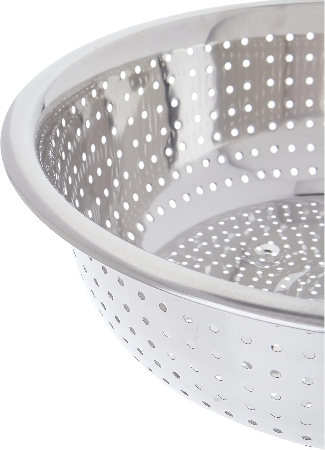 Winco Chinese Colander with 2.5 mm Holes, 11-Inch, Stainless Steel