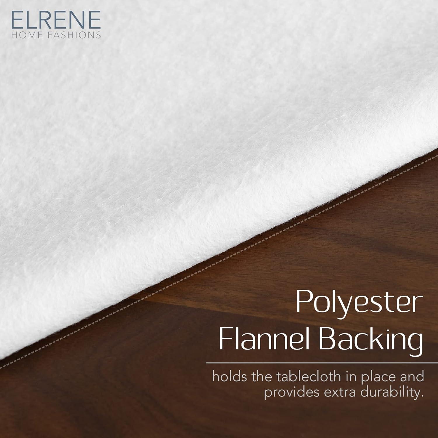 Marble Water- and Stain-Resistant Vinyl Tablecloth with Flannel Backing, 60 Inches X 120 Inches