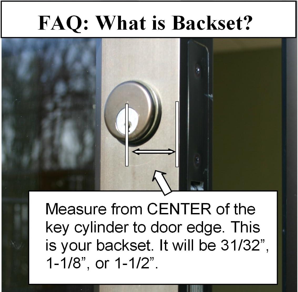 Aluminum Storefront Door Mortise Lock with Deadbolt and Cylinder Combo