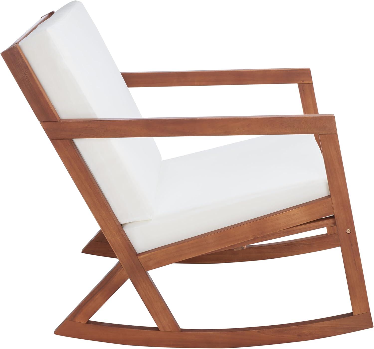 Vernon Rocking Chair Indoor/Outdoor - PAT7013 - Natural/Beige - Safavieh