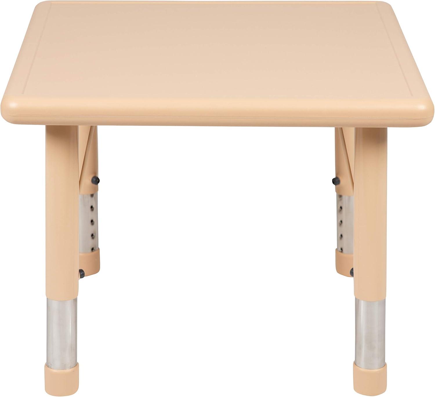 Goddard Square Plastic Adjustable Height Kids Activity Table by Flash Furniture