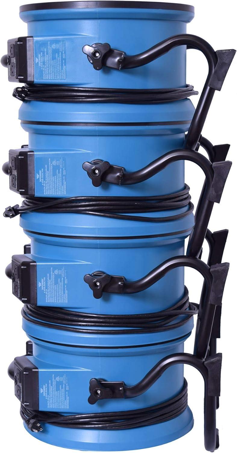 XPOWER Blue Industrial Axial Air Mover Blower Fan with Variable Speed Control
