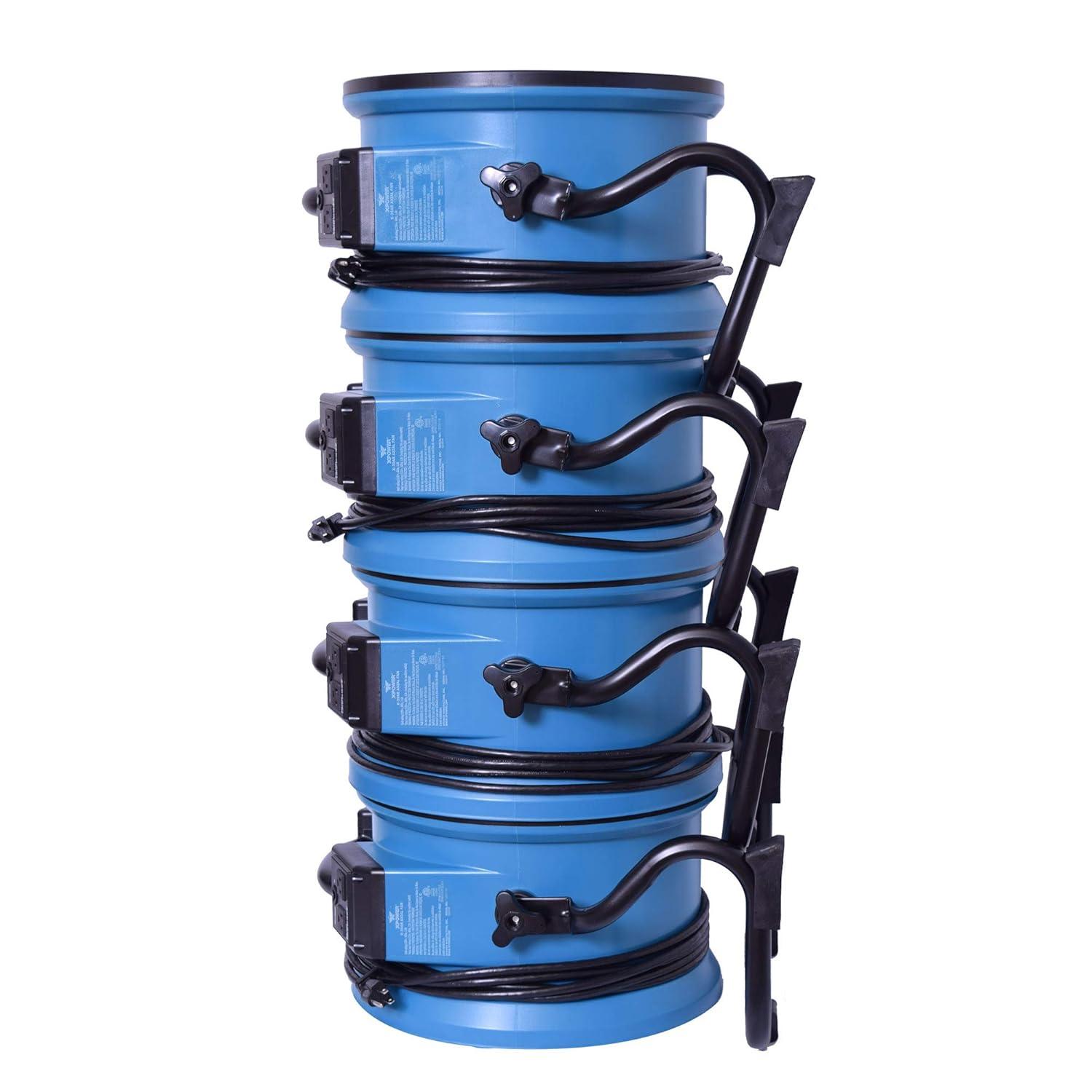XPOWER Blue Industrial Axial Air Mover Blower Fan with Variable Speed Control