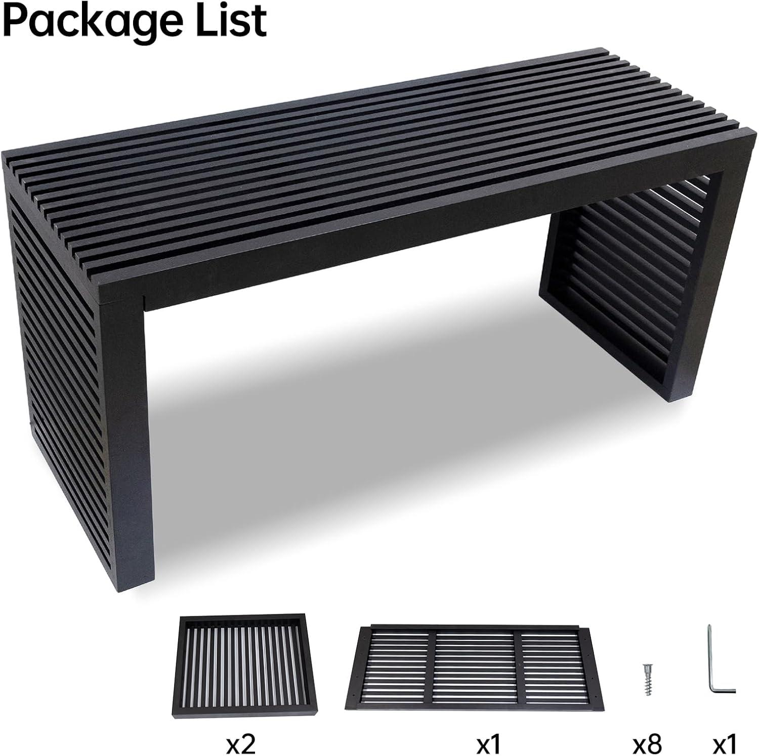 Latitude Run® Seamas Bamboo Bench, Farmhouse Dining Bench Entryway Bench for Living Room, Hallway, Bedroom, Bathroom