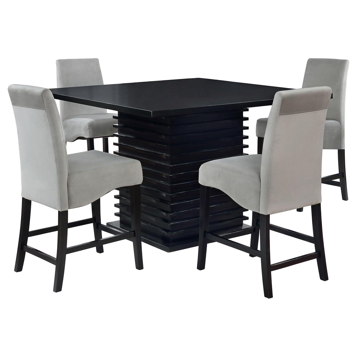 Coaster Stanton 5-piece Contemporary Wood Dining Room Set Black and Gray