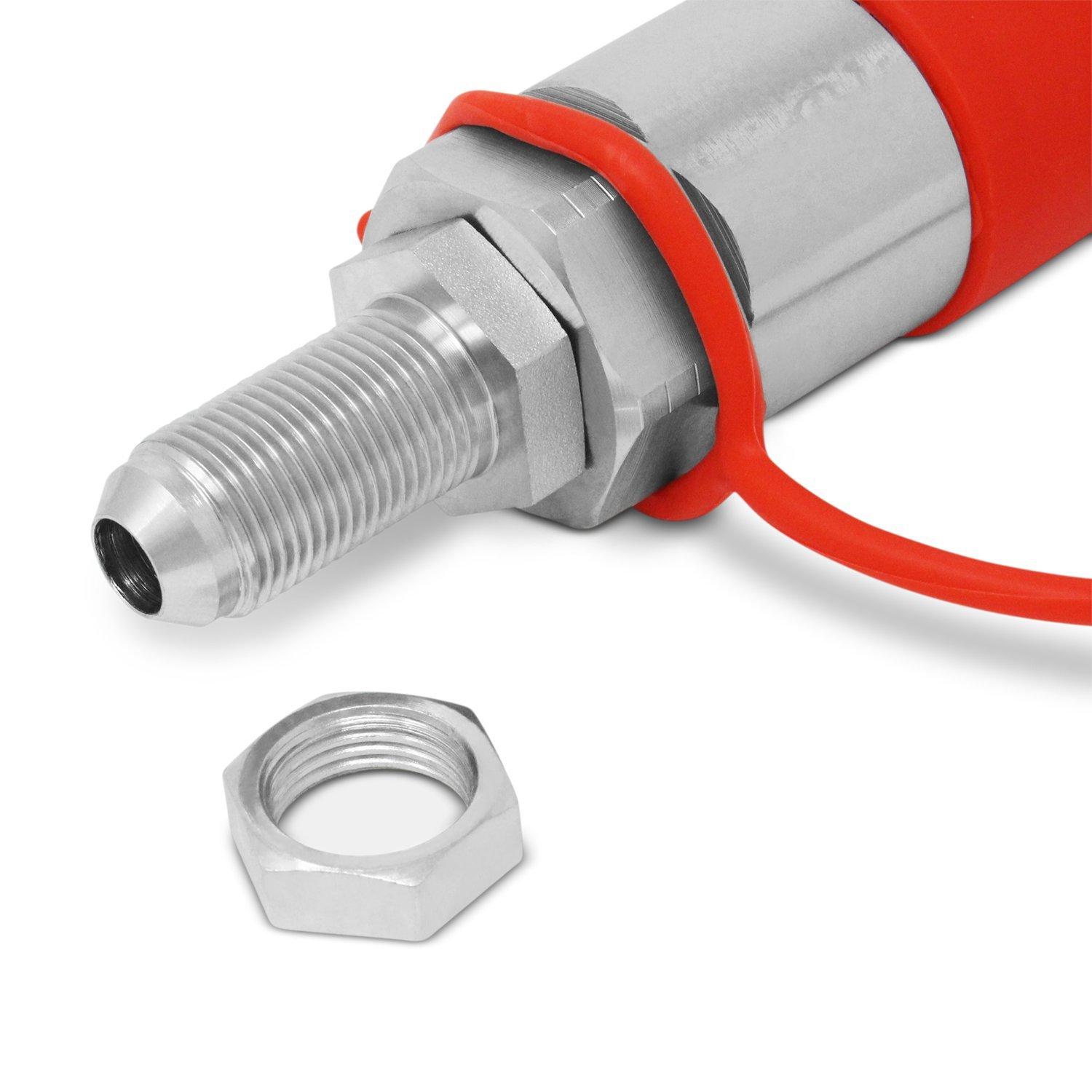 Summit Hydraulics Flat Face Hydraulic Quick Connect Coupler, #8 JIC Bulkhead Skid Steer Mount