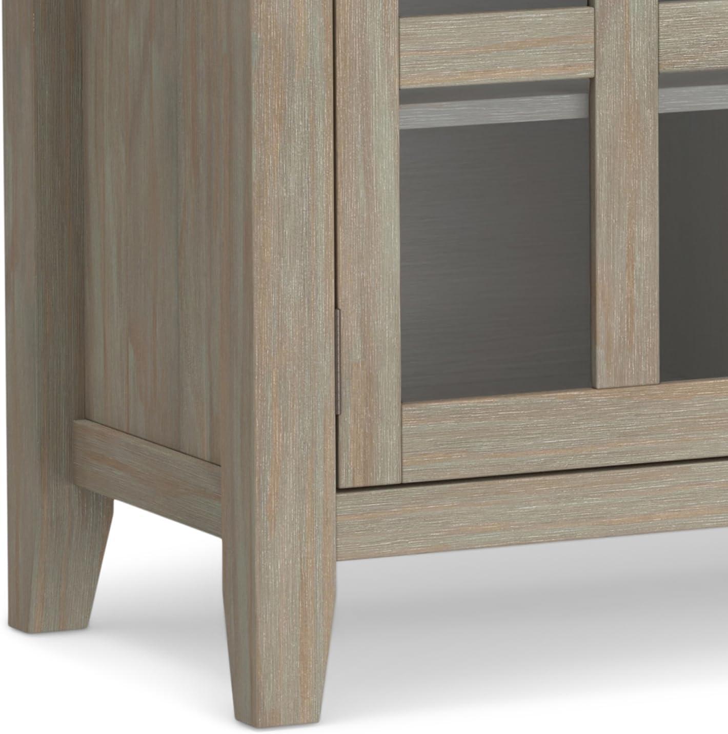 Allora Wood 54" Transitional Sideboard Buffet Credenza in Gray