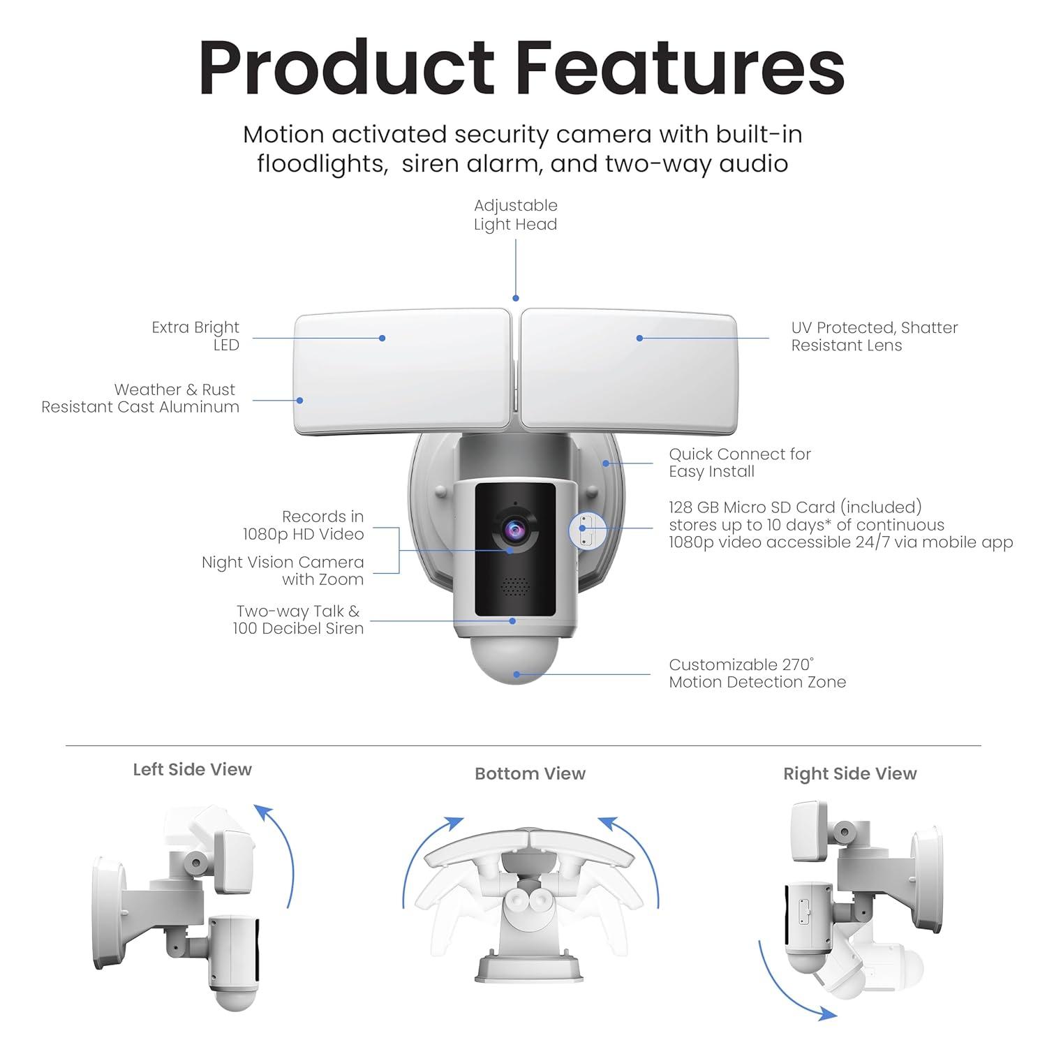 Feit Electric  10 in. Smart Security Light