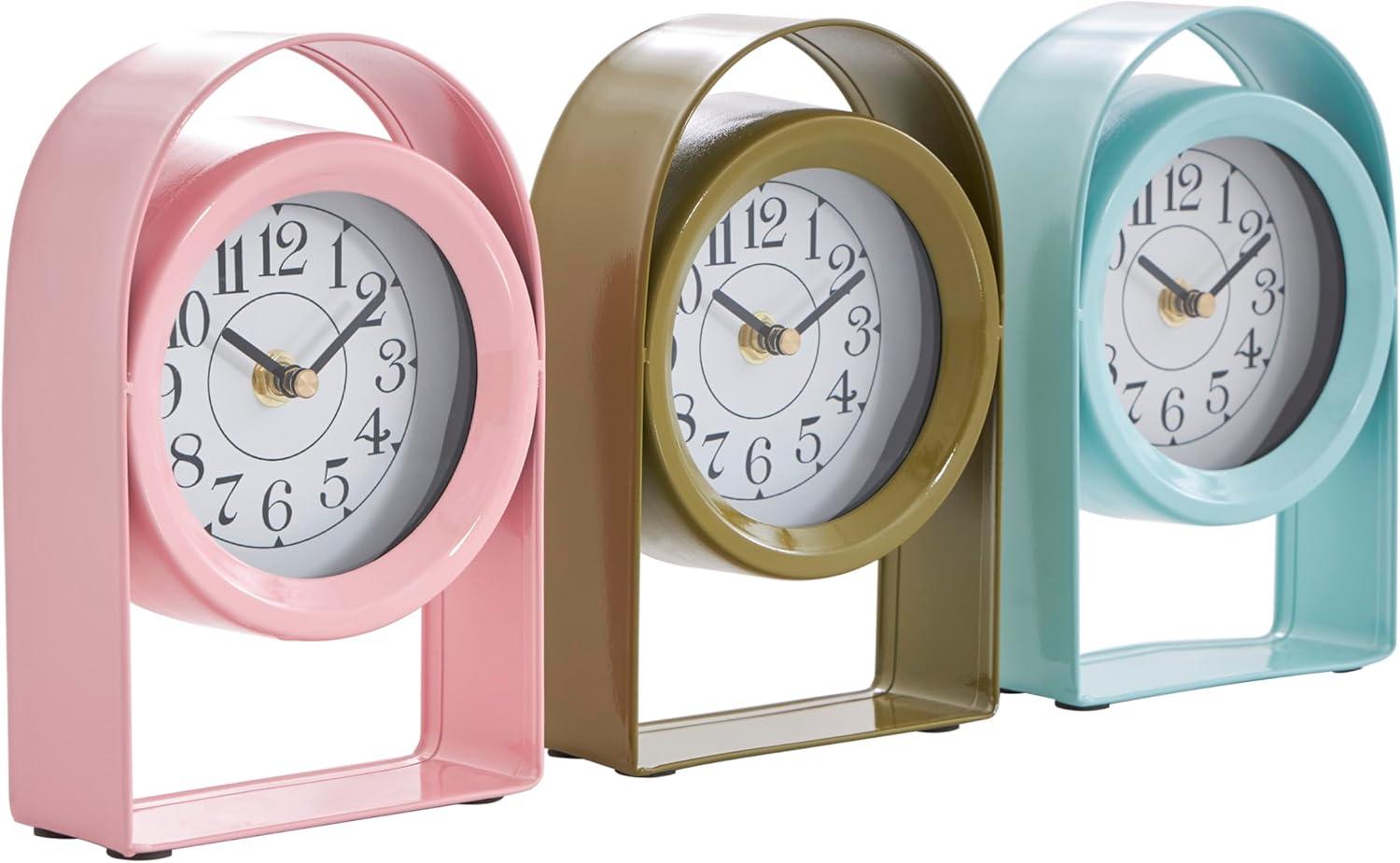 Lailah Metal Clock With Arched Stands (Set of 3)