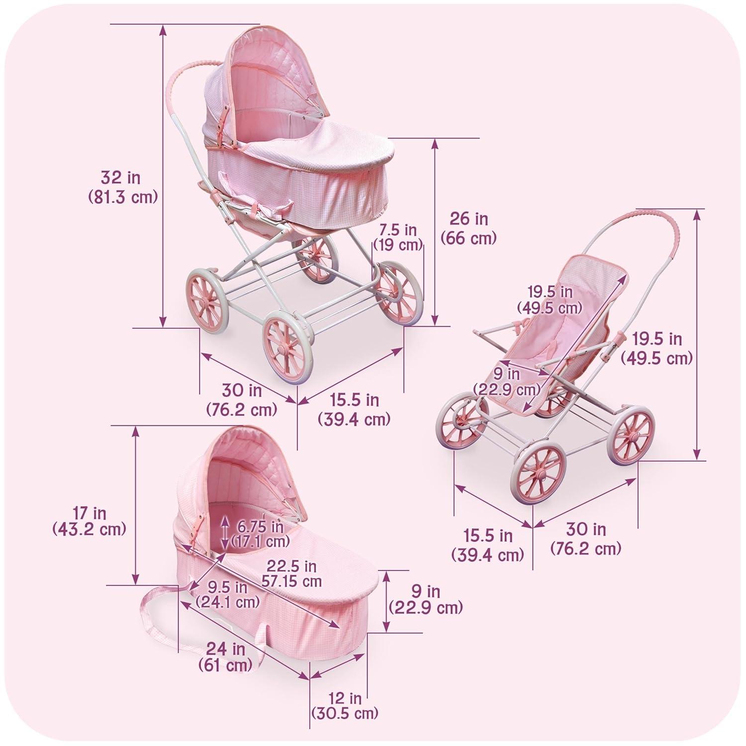 Badger Basket Just Like Mommy 3-In-1 Doll Stroller & Reviews | Wayfair