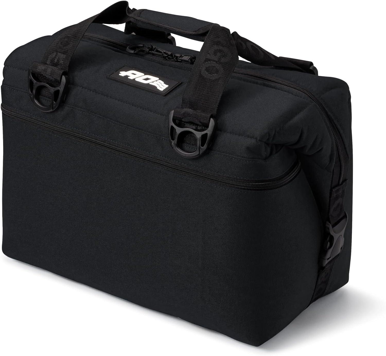 Black High-Density Insulated Soft-Sided Cooler Bag