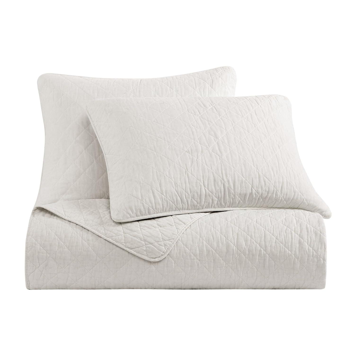 Indigo Hill by HiEnd Accents Cotton Comfort Solid Color Classic Chic Casual Modern Rustic Quilt Set