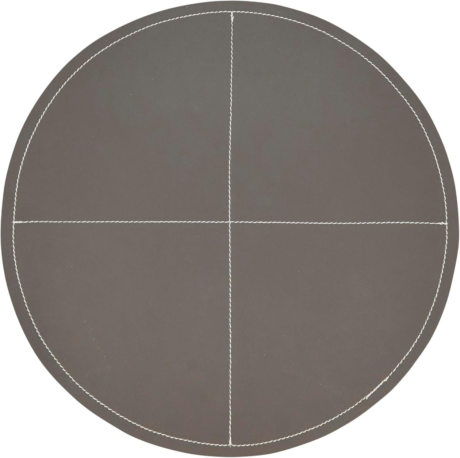 Mirela Collection 100% Polyurethane No Pattern Round Placemat