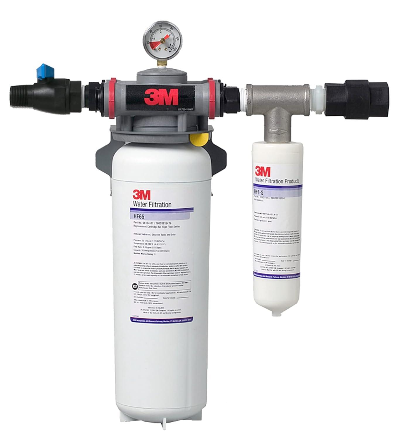 3M High Flow Series Water Filtration System with Gauge