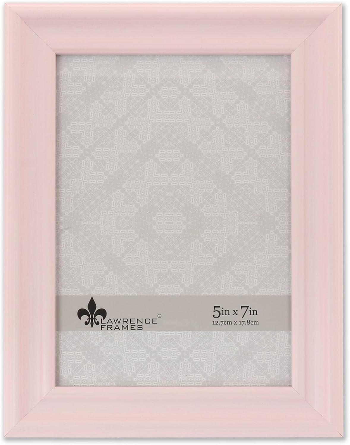 Classic 5x7 Pink Glass Tabletop and Wall Frame