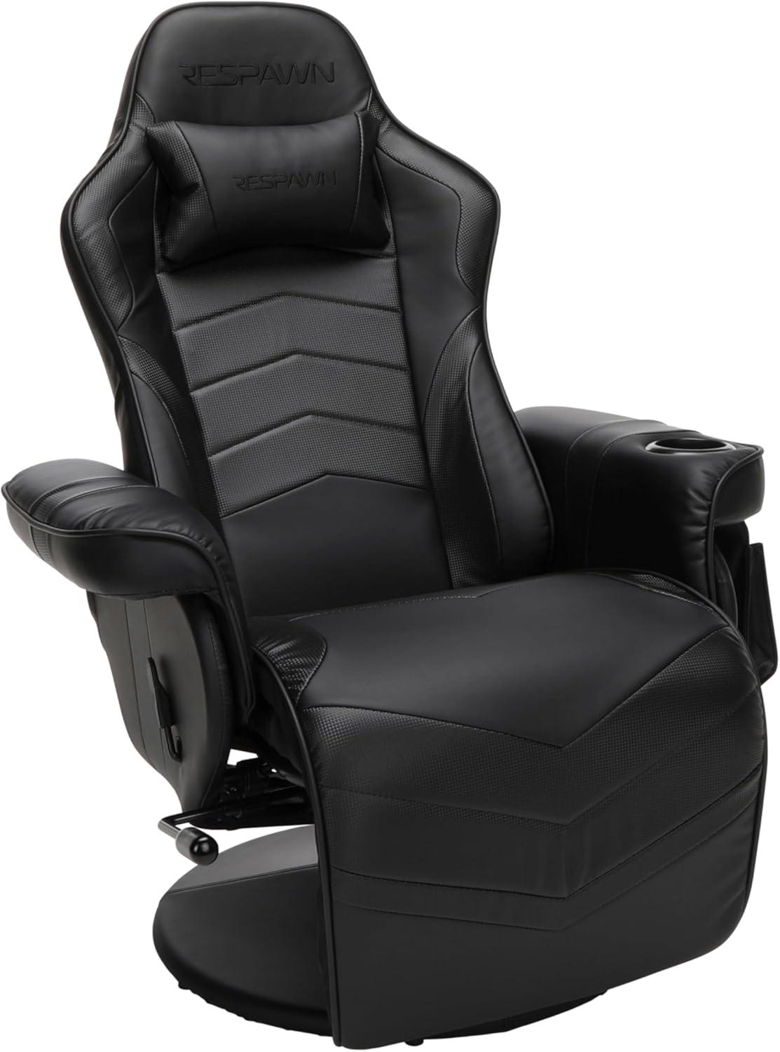 RESPAWN 900 Gaming Recliner - Video Games Console Recliner Chair, Computer Recliner, Adjustable Leg Rest and Recline, Recliner with Cupholder, Reclining Gaming Chair with Footrest