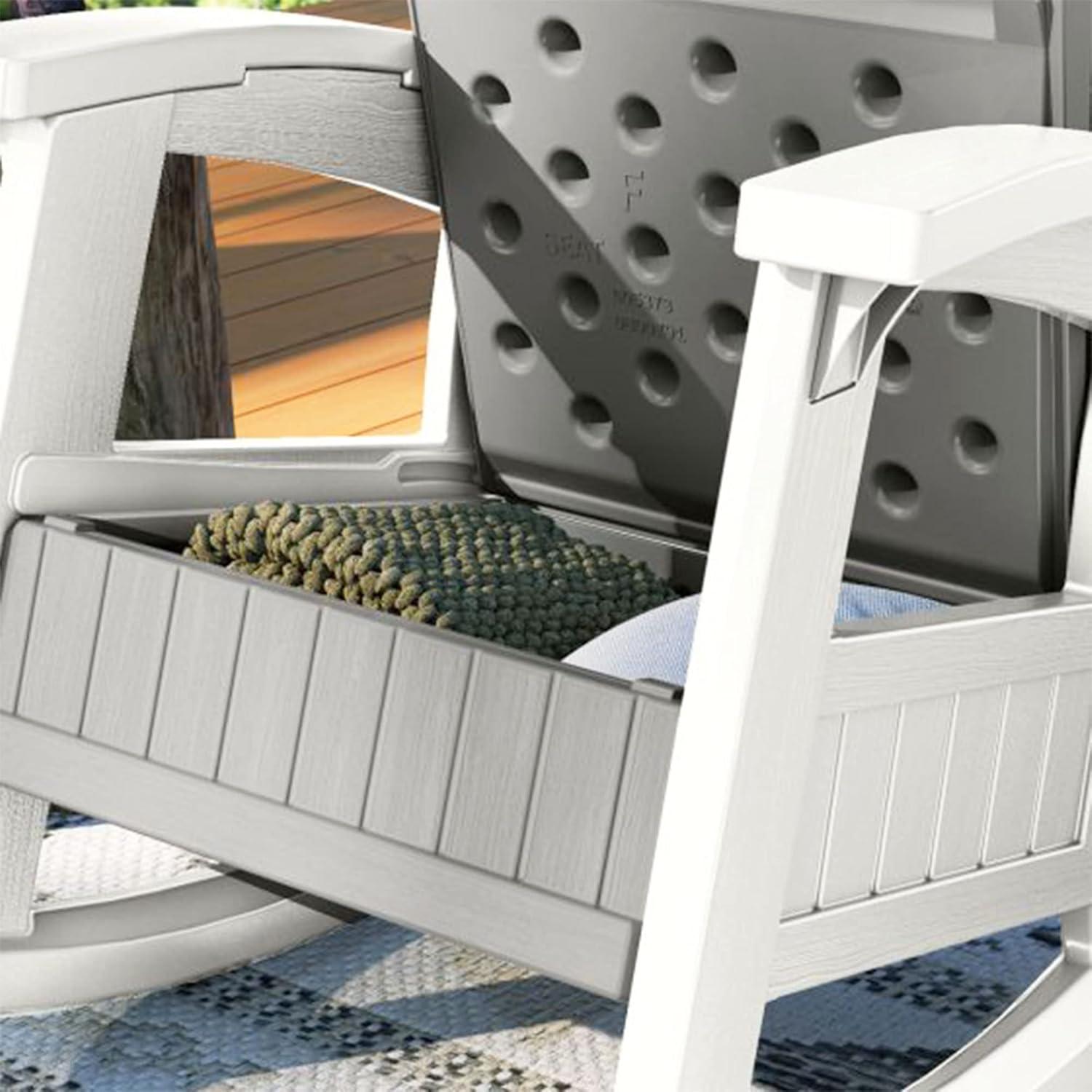 Suncast Suncast Outdoor Rocking Chair with Storage