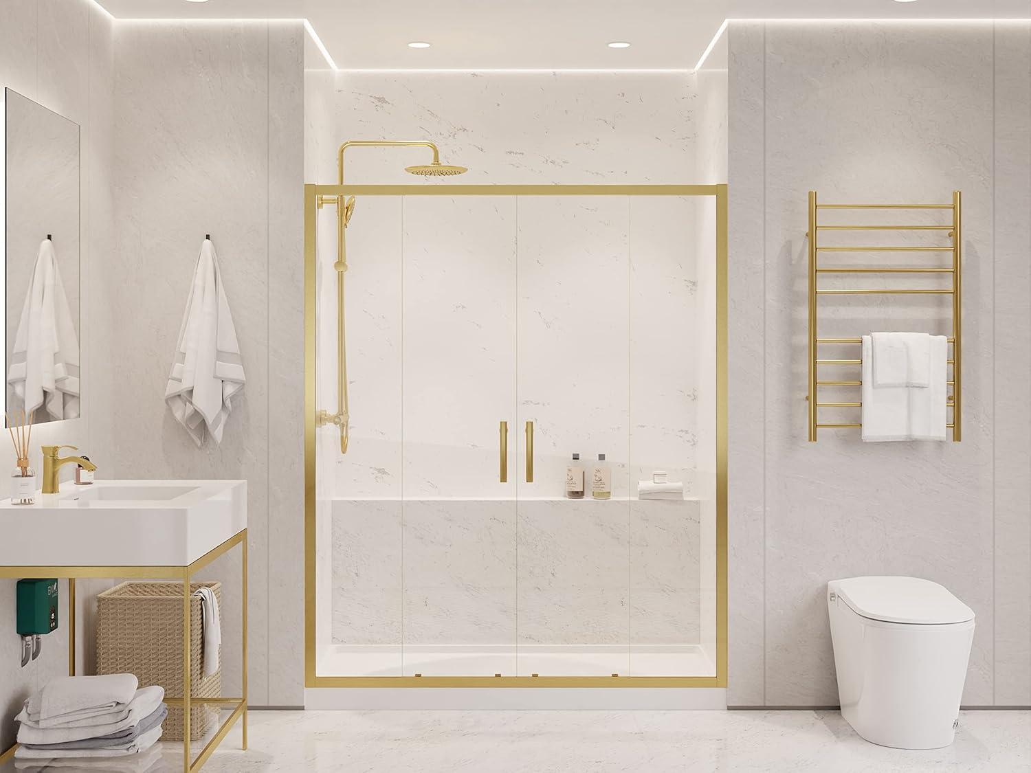 60" - 60.4" W x 70" H Framed Shower Door