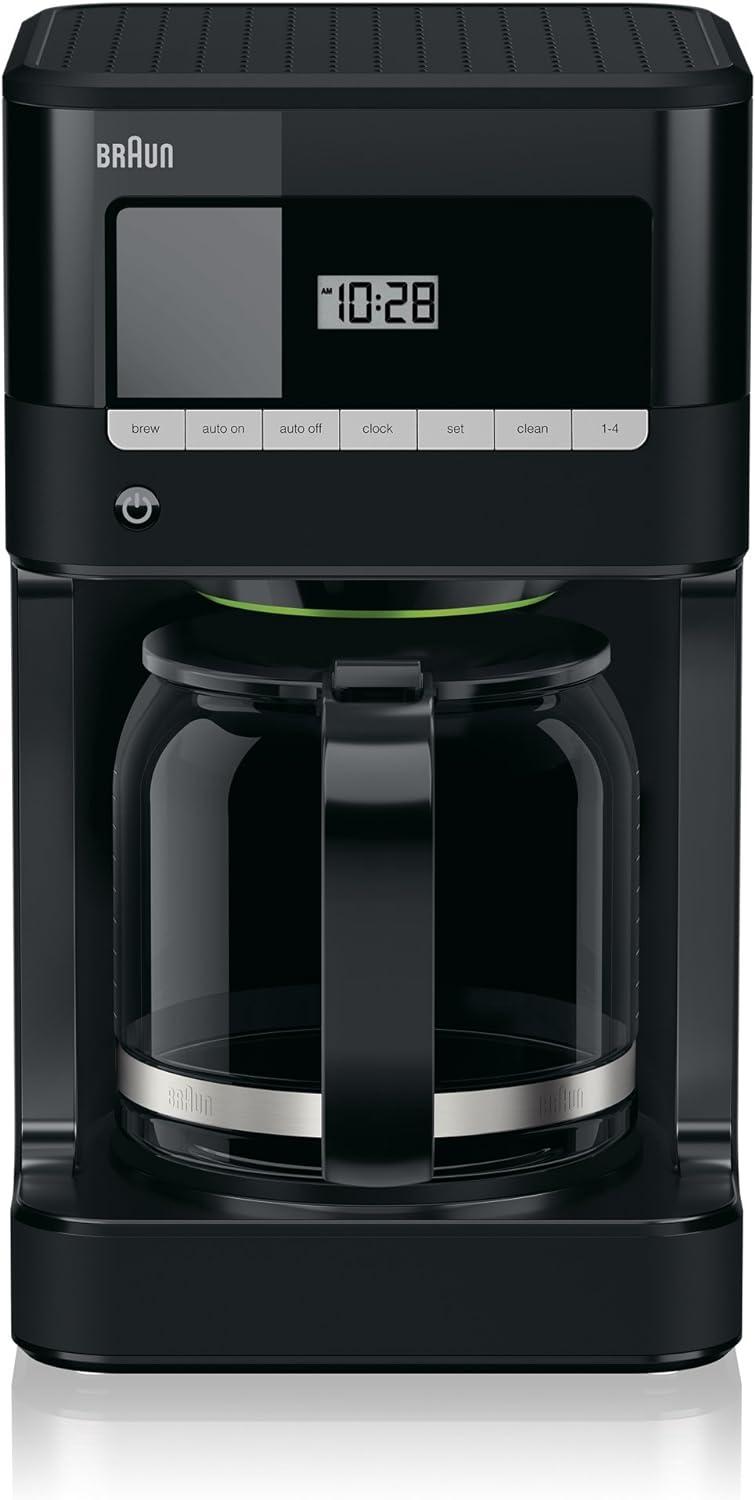 Braun KF7000BK Braun BrewSense 12-Cup Drip Coffee Maker with Brew Strength Selector and Glass Carafe