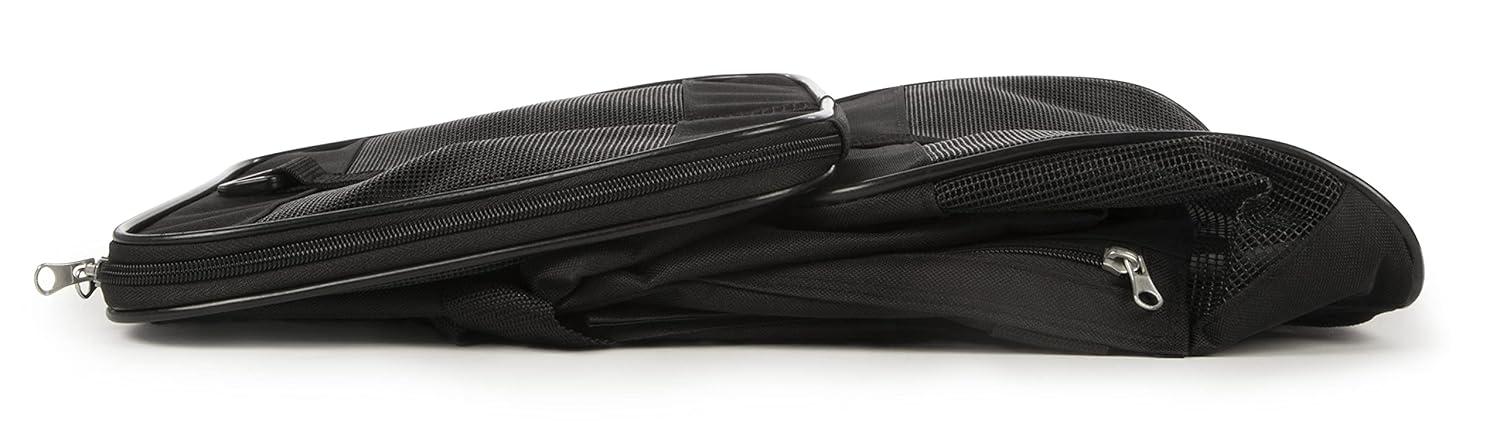 TrustyPup Easy Explorer Medium Guaranteed On-Board Travel Pet Carrier, Black, 16 lb Limit