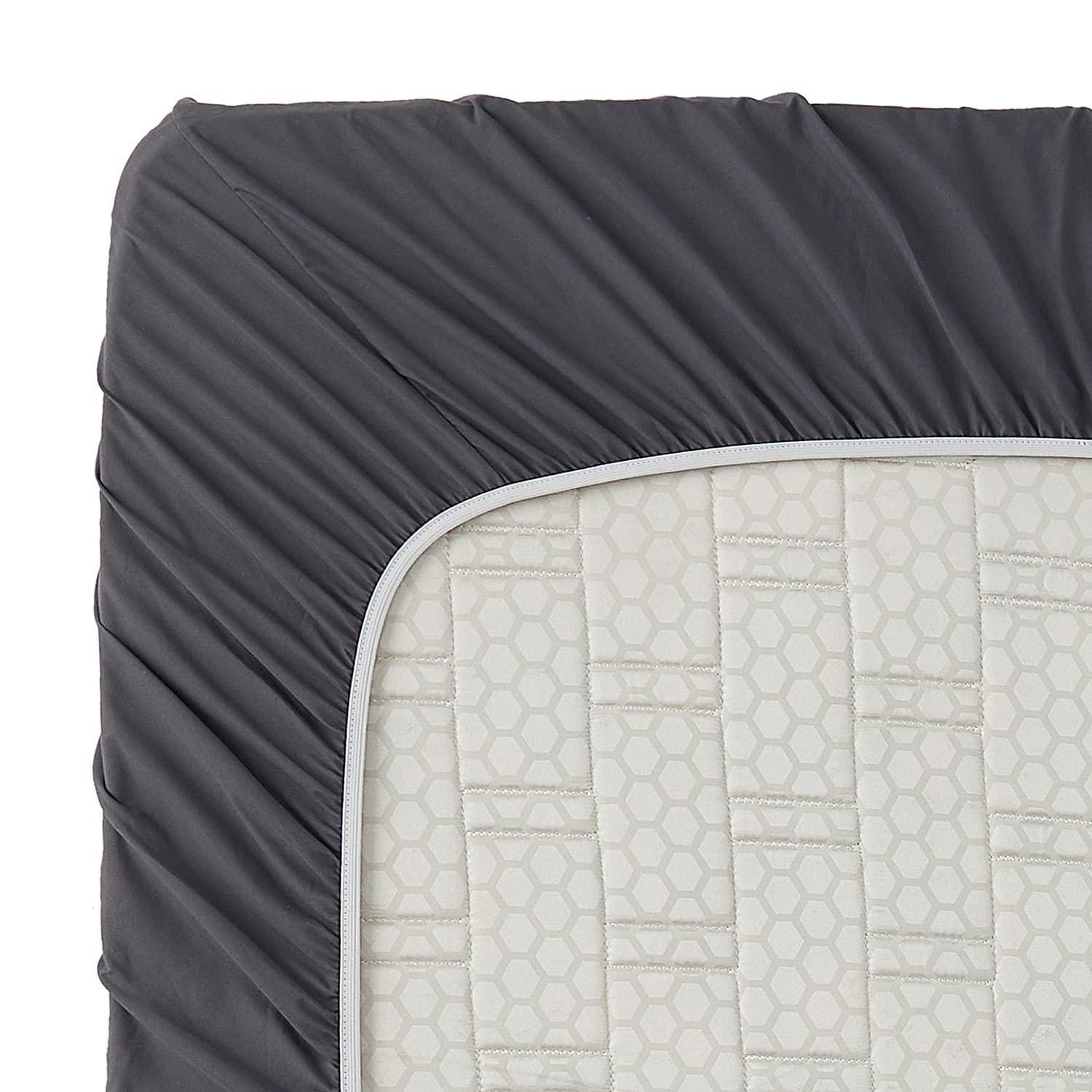 Clara Clark Bed Sheets, Premier 1800 Series 4 Piece Bed Sheet Set, Deep Pocket Luxury Soft Bedding Sheets & Pillowcases, Full, Dark Gray