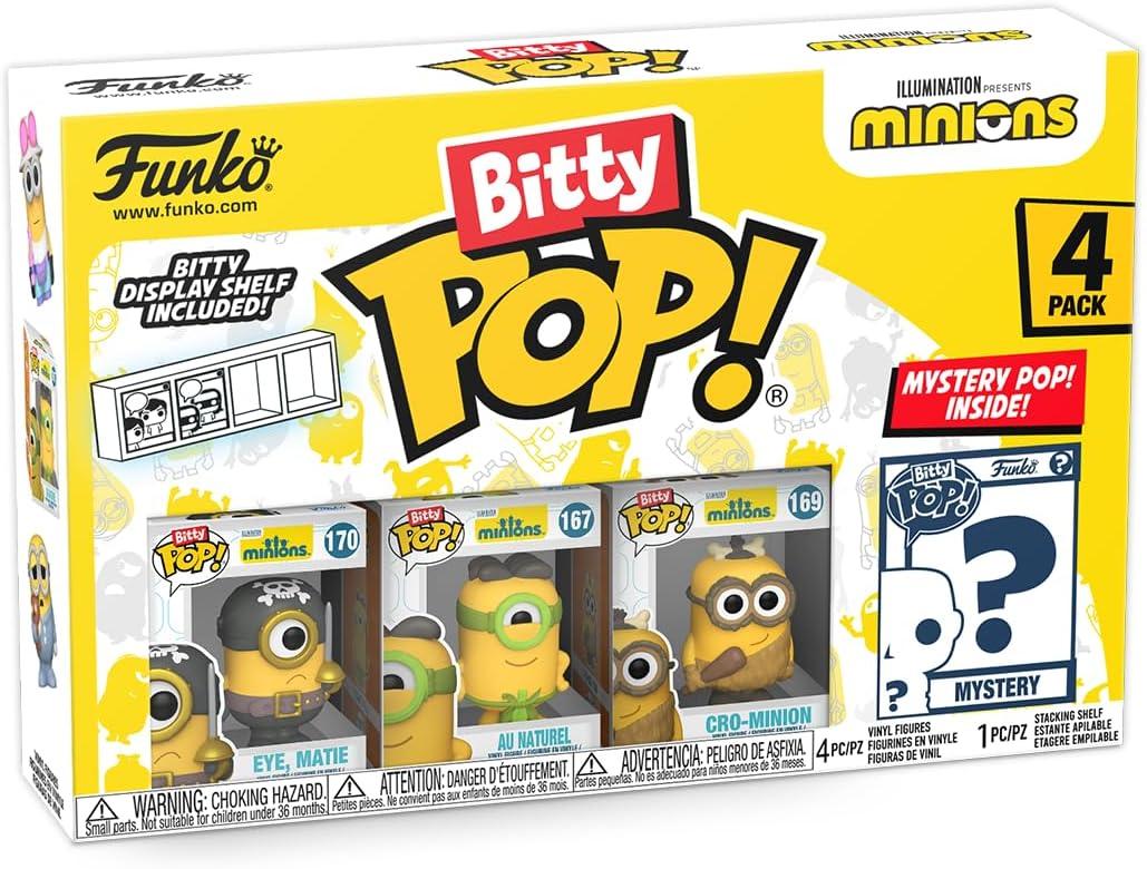 Funko POP! Movies Minion Eye Matie Vinyl Figure, 1.20" x 5.50" x 3.60", 4 Pack