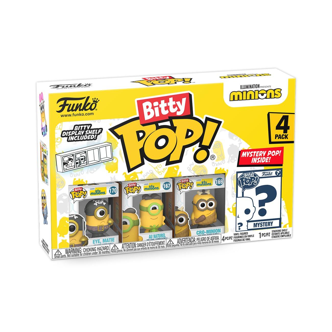 Funko POP! Movies Minion Eye Matie Vinyl Figure, 1.20" x 5.50" x 3.60", 4 Pack