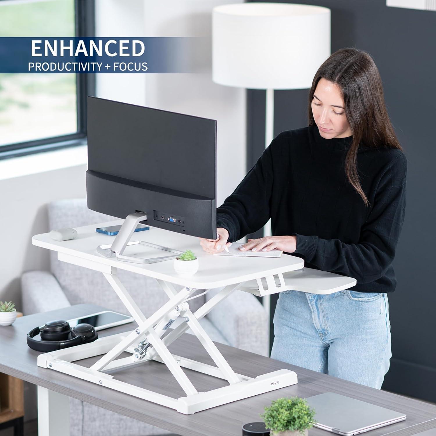 VIVO Height Adjustable Standing Desk Converter (DESK-V000K Series)