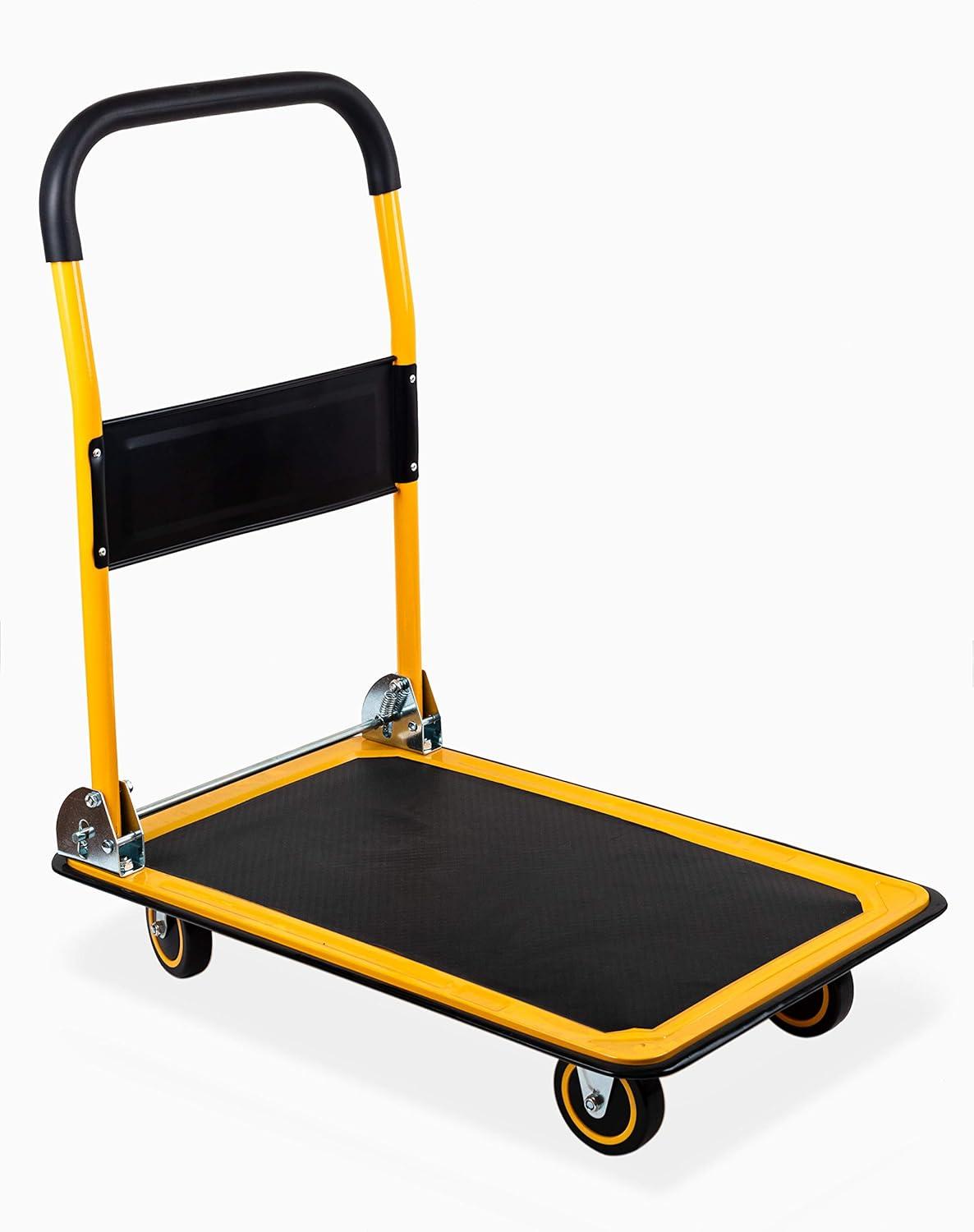 MaxWorks 80877 Foldable Platform Truck Push Dolly (660 lb. Weight Capacity with Swivel Wheels)