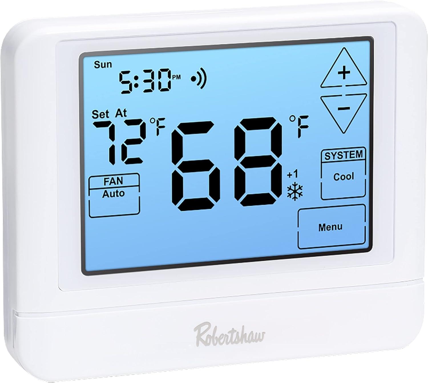 Robertshaw White WiFi Programmable Touchscreen Thermostat