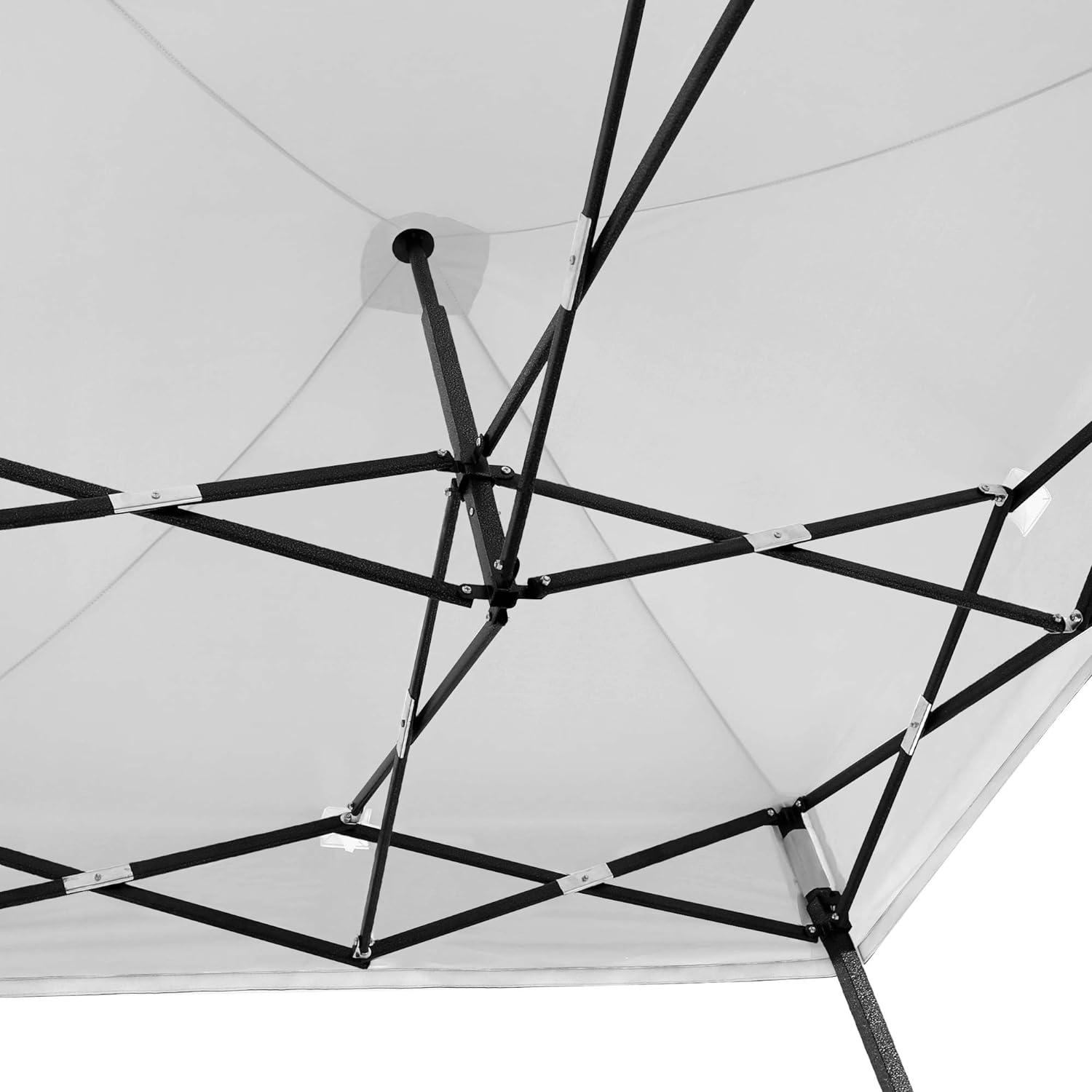 White 5x5 Portable Waterproof Alloy Steel Canopy Tent