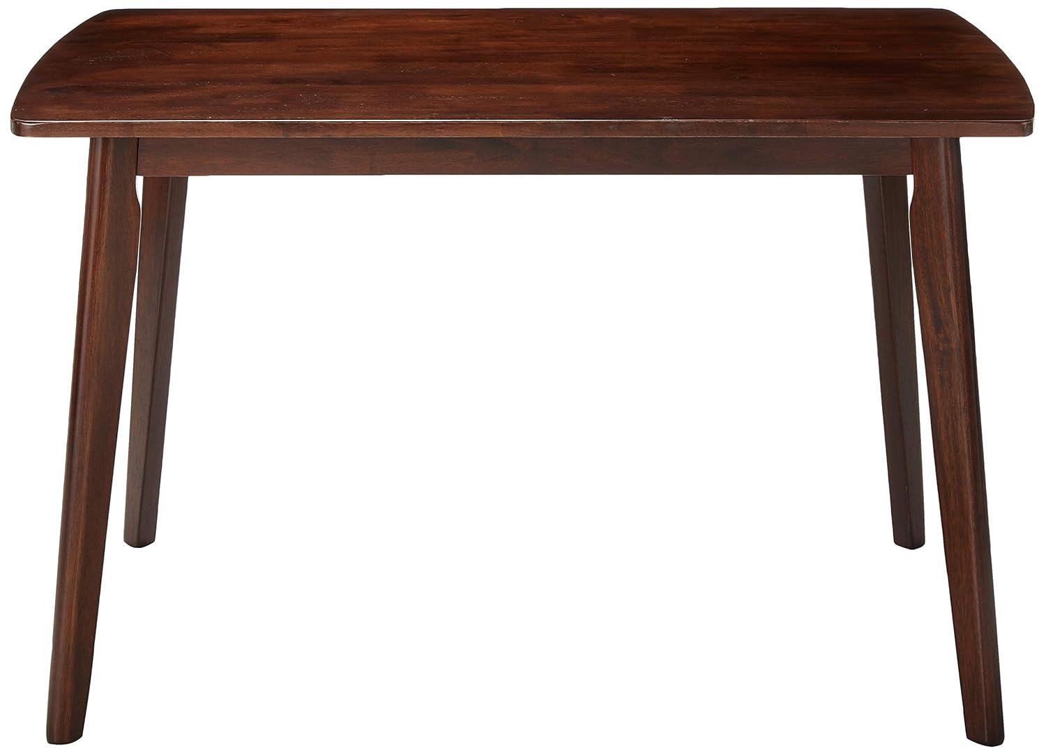 Shaye Dining Table Walnut - Winsome: Solid Wood, Tapered Legs, Contemporary Style, Seats 4
