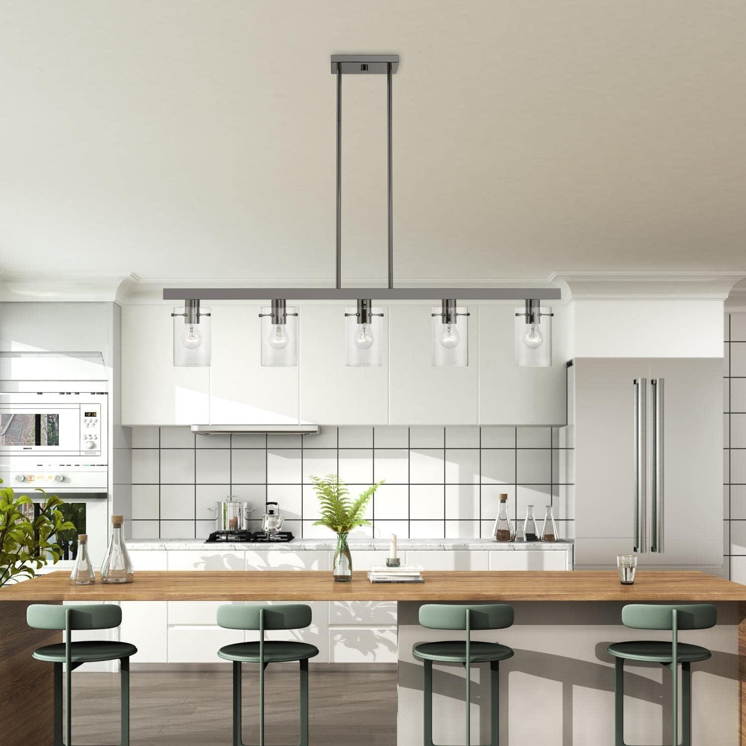Livex Lighting Munich 5 - Light Chandelier in  Black Chrome