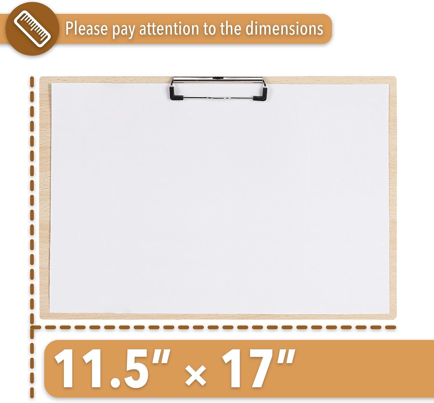 Mr. Pen Wooden Clipboard, 11.5" x 17"