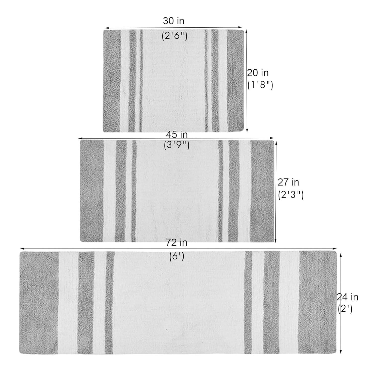 Madison Park Cotton Reversible Bath Rug