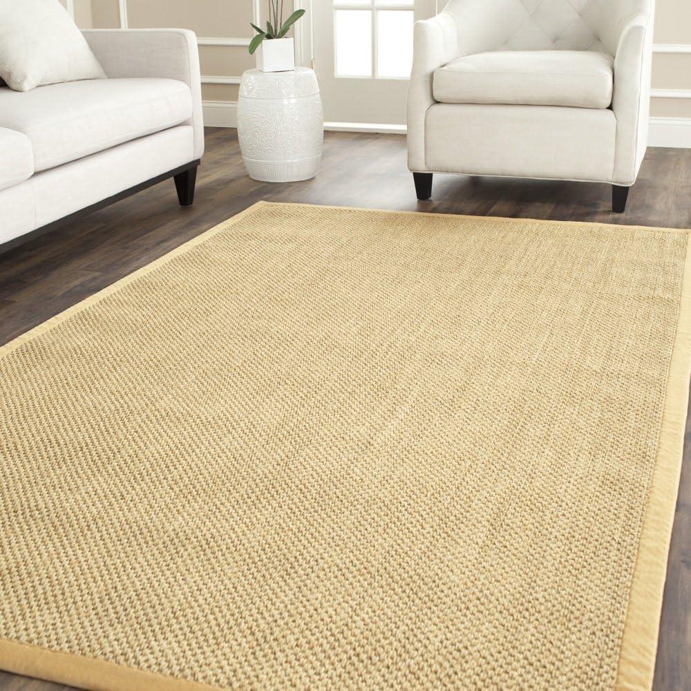 Natural Fiber NF443 Power Loomed Area Rug - Maize/Wheat - 8'9"x11'9" - Safavieh.