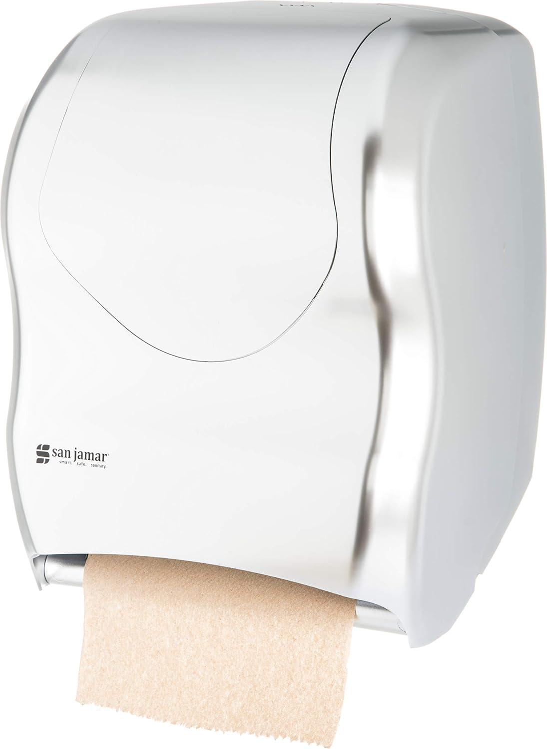 San Jamar Tear-N-Dry Touchless Roll Towel Dispenser, 16.75 x 10 x 12.5, Silver