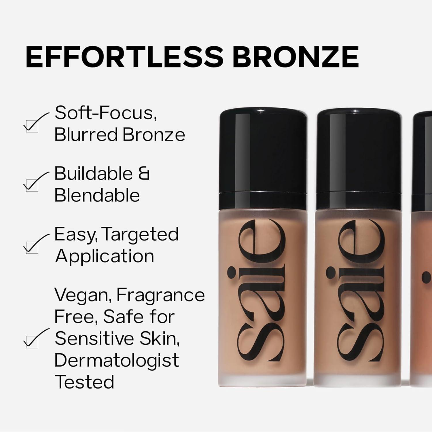 Saie Dew Bronze Soft-Focus Liquid Bronzer in Salt